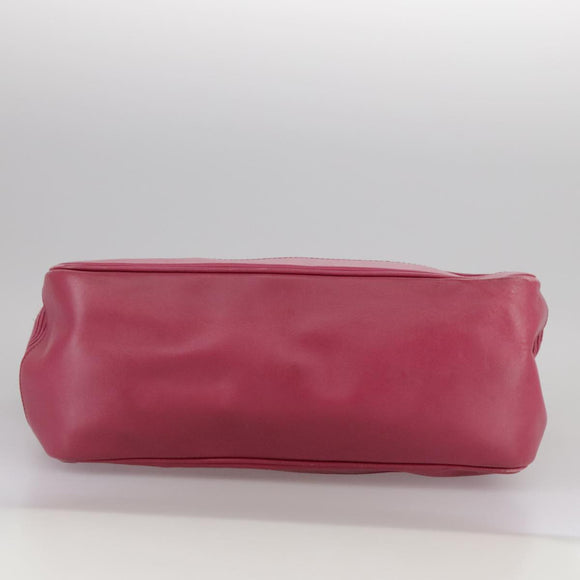 BURBERRY Blue Label Hand Bag Leather Pink Gold Auth ti2580