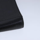 Burberrys Business Bag Leather Black Gold Auth ti2582-14