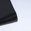 Burberrys Business Bag Leather Black Gold Auth ti2582-16