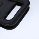 Burberrys Business Bag Leather Black Gold Auth ti2582-7