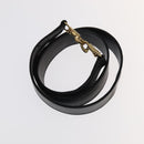 GUCCI Bamboo Hand Bag Leather 2way Black Gold 001 3754 1638 Auth ti2587-20