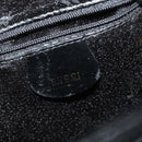 GUCCI Bamboo Shoulder Bag Enamel Black Gold 001 1075 1650 0 Auth ti2593-15