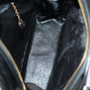 GUCCI Bamboo Shoulder Bag Enamel Black Gold 001 1075 1650 0 Auth ti2593-16