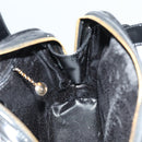 GUCCI Bamboo Shoulder Bag Enamel Black Gold 001 1075 1650 0 Auth ti2593-17