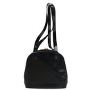 GUCCI Bamboo Shoulder Bag Enamel Black Gold 001 1075 1650 0 Auth ti2593-3