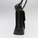 GUCCI Bamboo Shoulder Bag Enamel Black Gold 001 1075 1650 0 Auth ti2593-5