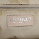 CHANEL New Travel line Tote Bag Nylon Beige CC Auth ti2609-12