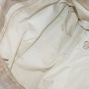 CHANEL New Travel line Tote Bag Nylon Beige CC Auth ti2609-13