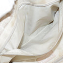 CHANEL New Travel line Tote Bag Nylon Beige CC Auth ti2609-17