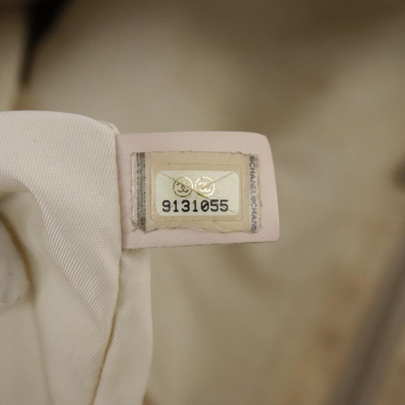 CHANEL New Travel line Tote Bag Nylon Beige CC Auth ti2609