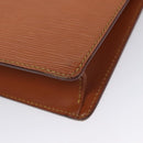 LOUIS VUITTON Epi Pochette Homme Clutch Bag Zipangu Gold M52528 LV Auth ti2611-15