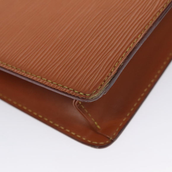 LOUIS VUITTON Epi Pochette Homme Clutch Bag Zipangu Gold M52528 LV Auth ti2611