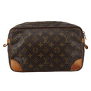 LOUIS VUITTON Monogram Compiegne 28 Clutch Bag M51845 LV Auth ti2613-2