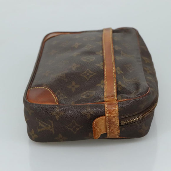 LOUIS VUITTON Monogram Compiegne 28 Clutch Bag M51845 LV Auth ti2613