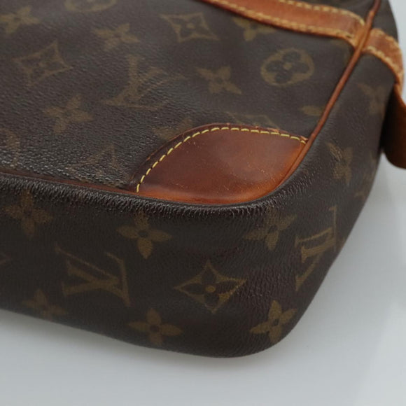 LOUIS VUITTON Monogram Compiegne 28 Clutch Bag M51845 LV Auth ti2613