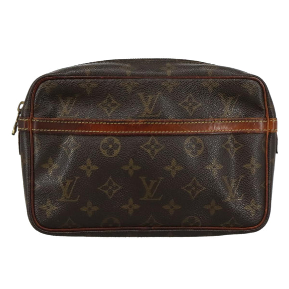 LOUIS VUITTON Monogram Compiegne 23 Clutch Bag M51847 LV Auth ti2614
