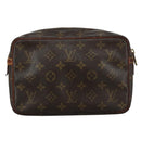 LOUIS VUITTON Monogram Compiegne 23 Clutch Bag M51847 LV Auth ti2614-3
