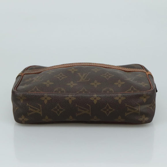 LOUIS VUITTON Monogram Compiegne 23 Clutch Bag M51847 LV Auth ti2614