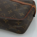 LOUIS VUITTON Monogram Compiegne 23 Clutch Bag M51847 LV Auth ti2614-8