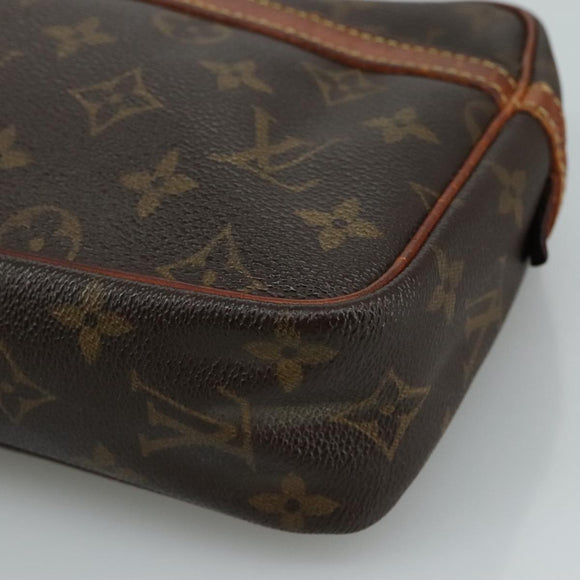 LOUIS VUITTON Monogram Compiegne 23 Clutch Bag M51847 LV Auth ti2614