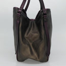 BURBERRY Nova Check Tote Bag PVC Brown Auth ti2634-3