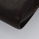 LOUIS VUITTON Taiga Baikal Clutch Bag Acajou M30186 LV Auth ti2637-17