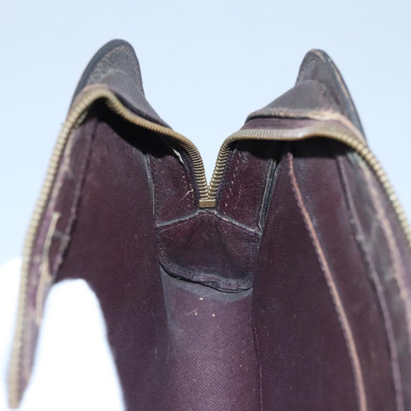 LOUIS VUITTON Taiga Baikal Clutch Bag Acajou M30186 LV Auth ti2637