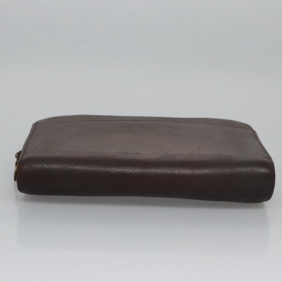 LOUIS VUITTON Taiga Baikal Clutch Bag Acajou M30186 LV Auth ti2637