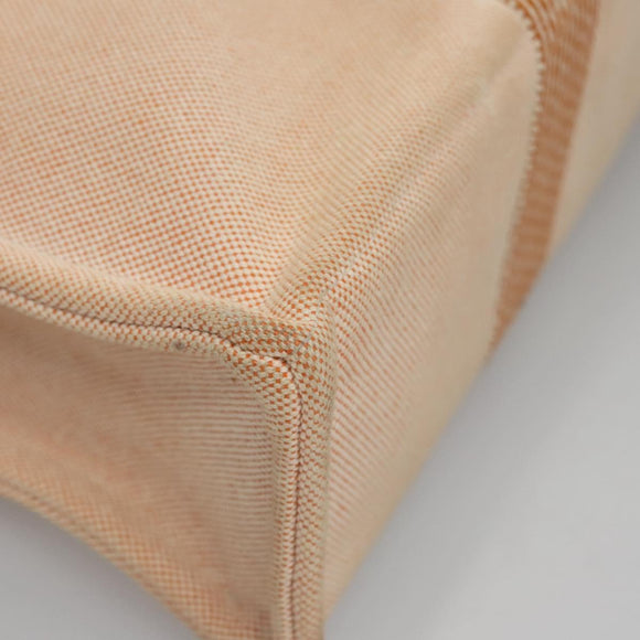 HERMES New Fourre Tout MM Hand Bag Canvas Orange Auth ti2638