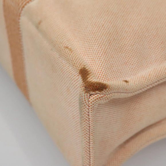HERMES New Fourre Tout MM Hand Bag Canvas Orange Auth ti2638