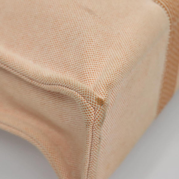 HERMES New Fourre Tout MM Hand Bag Canvas Orange Auth ti2638