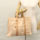 HERMES New Fourre Tout MM Hand Bag Canvas Orange Auth ti2638-24