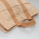 HERMES New Fourre Tout MM Hand Bag Canvas Orange Auth ti2638-7