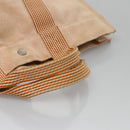 HERMES New Fourre Tout MM Hand Bag Canvas Orange Auth ti2638-8