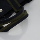 HERMES Fourre Tout MM Hand Bag Canvas Navy Auth ti2640-7