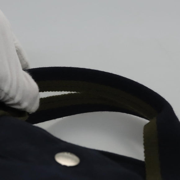 HERMES Fourre Tout MM Hand Bag Canvas Navy Auth ti2640