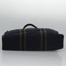 HERMES Fourre Tout MM Hand Bag Canvas Navy Auth ti2640-5