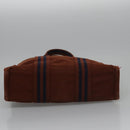 HERMES Fourre Tout PM Hand Bag Canvas Brown Auth ti2641-9