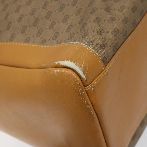 GUCCI Micro GG Supreme Shoulder Bag PVC Beige 001 115 1229 Auth ti2653