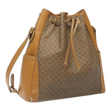 GUCCI Micro GG Supreme Shoulder Bag PVC Beige 001 115 1229 Auth ti2653