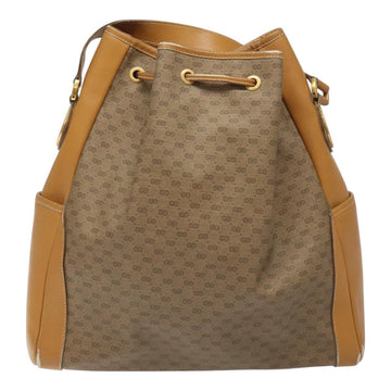 GUCCI Micro GG Supreme Shoulder Bag PVC Beige 001 115 1229 Auth ti2653 - 0