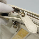 BURBERRY Shoulder Bag Leather White Auth ti2656-10