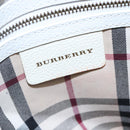 BURBERRY Shoulder Bag Leather White Auth ti2656-16