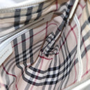 BURBERRY Shoulder Bag Leather White Auth ti2656-19