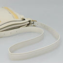 BURBERRY Shoulder Bag Leather White Auth ti2656-7