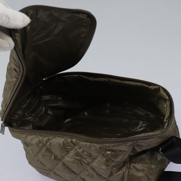 BURBERRY Shoulder Bag Nylon Khaki Auth ti2658