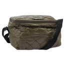 BURBERRY Shoulder Bag Nylon Khaki Auth ti2658-1
