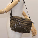 BURBERRY Shoulder Bag Nylon Khaki Auth ti2658-22