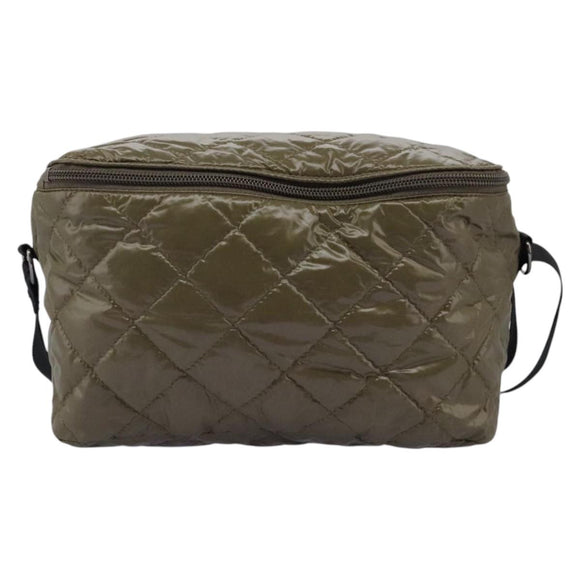 BURBERRY Shoulder Bag Nylon Khaki Auth ti2658