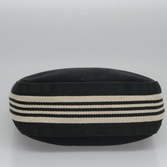 BURBERRY Tote Bag Canvas Black Auth ti2661